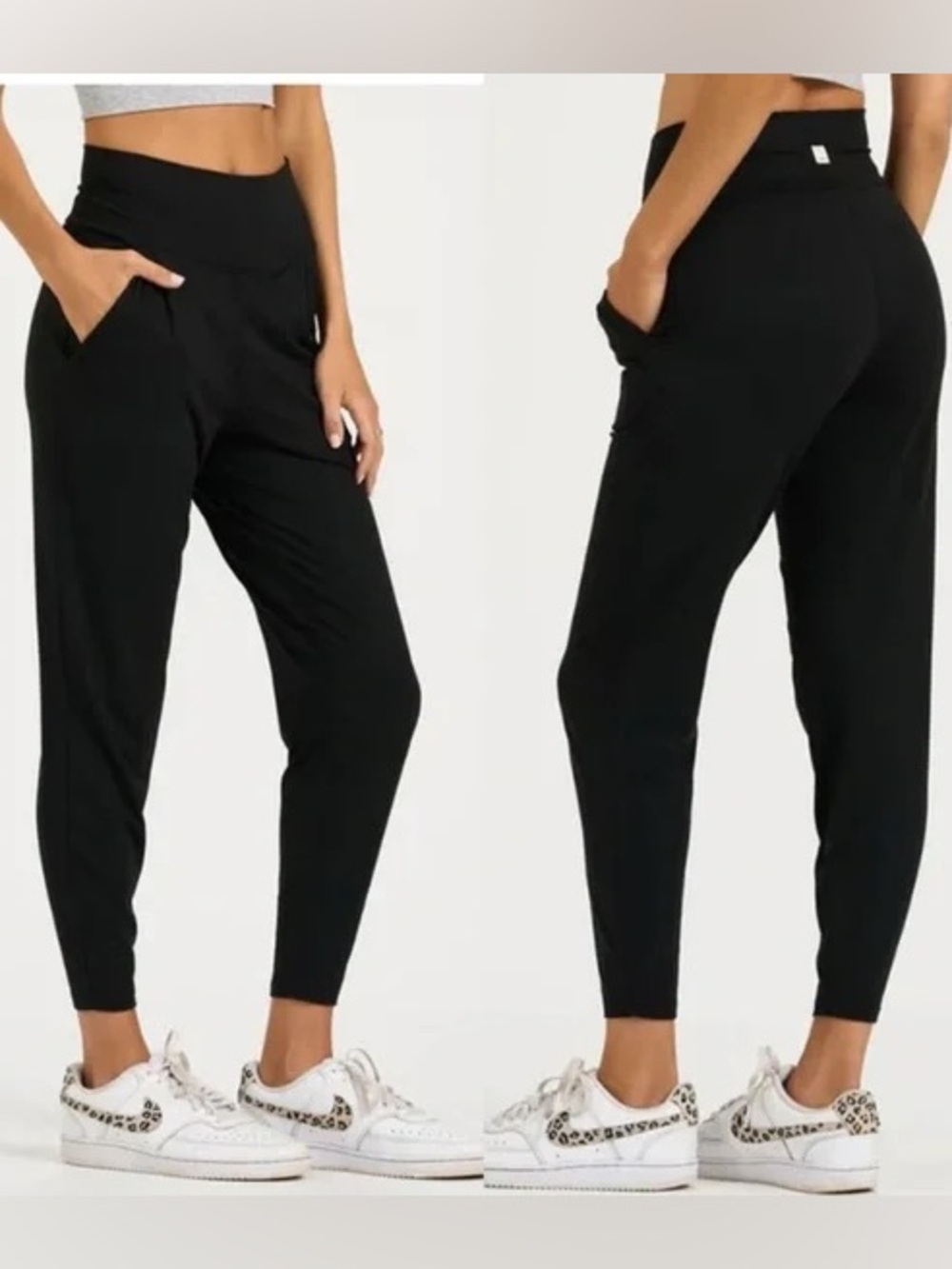 Vuori Lux at Ease Harem Joggers Pants Medium Black